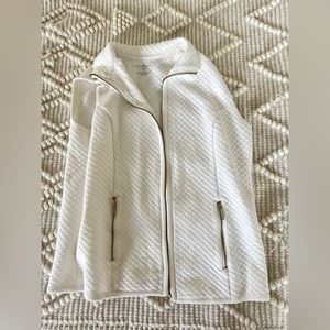 quilted white vest
